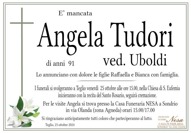 Necrologio ANGELA TUDORI